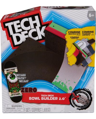 Комплект скейтборди за пръсти Tech Deck - Bowl Builder  2.00, X-Connect - 1